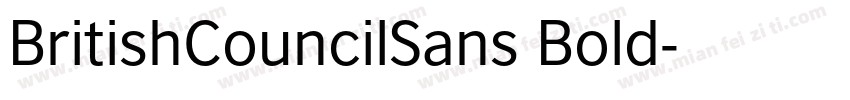 BritishCouncilSans Bold字体转换